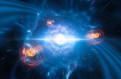 中性子星同士の衝突で重元素が誕生していることが初めて観測されるの画像 1/4
