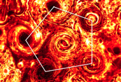 木星南極の「五角形」の嵐、気づいたら「六角形」になっていた？の画像 2/6