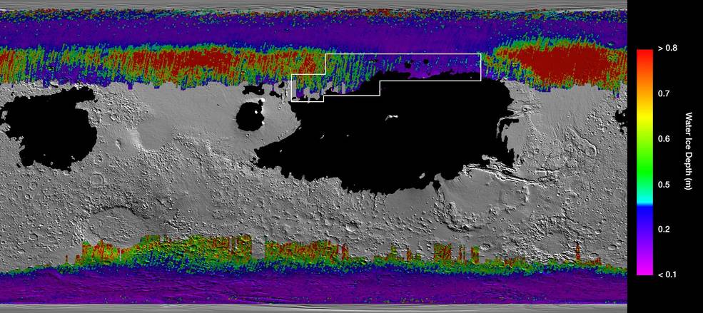 NASAが「水のありか」を示す火星マップを公開の画像 2/3