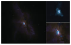 衝突銀河の中で「ガス乱流」を作る2つの大質量ブラックホールを最新の技術で観測の画像 3/4