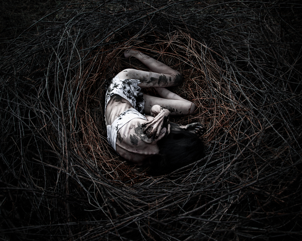 girl in the nest, corpse of the girl in the woodsの画像