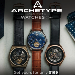 文字盤が透ける粋なスケルトン仕様！2万円で手に入る機械式時計「Archetype Watches」が登場の画像 2/6