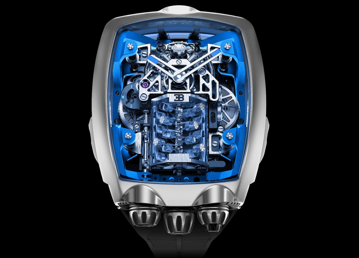 メカ好き必見 ブガッティのエンジンを載せた夢の腕時計が発表される ナゾロジー