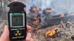 チェルノブイリで森林火災が発生、放射線量が16倍に急上昇の画像 1/4