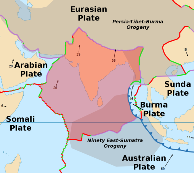大陸が裂ける インド大陸真下のプレートは2枚に分裂していた ナゾロジー