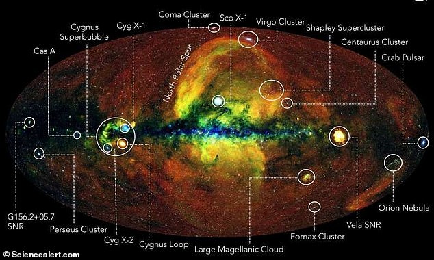 X線だけで見た「天の川銀河の全天マップ」が作成される！ 60年間蓄積 