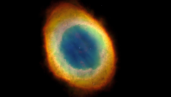 惑星状星雲の一例。