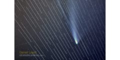 ネオワイズ彗星の夜空をマスクするスターリンク衛生