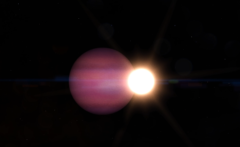 白色矮星と惑星のイメージ