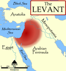 レバント、地図、アラビア半島
