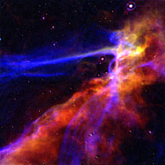 まるでCG画像のような「宇宙に浮かぶ光のリボン」をハッブル宇宙望遠鏡が撮影の画像 4/6