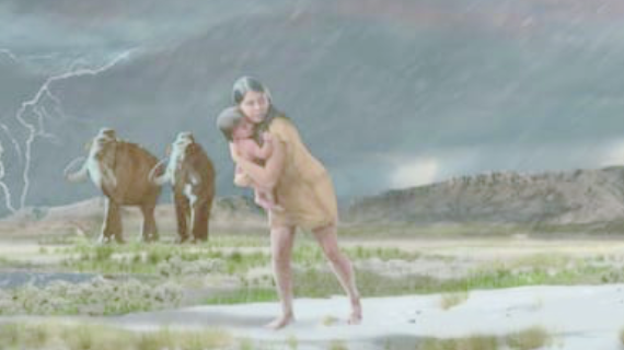 1万年以上前の「母と子どもの足跡の化石」から親子がたどった旅路が明らかに