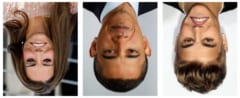 有名人のサッチャー錯視。左からケイト・ミドルトン、オバマ大統領、ジャスティン・ビーバー。