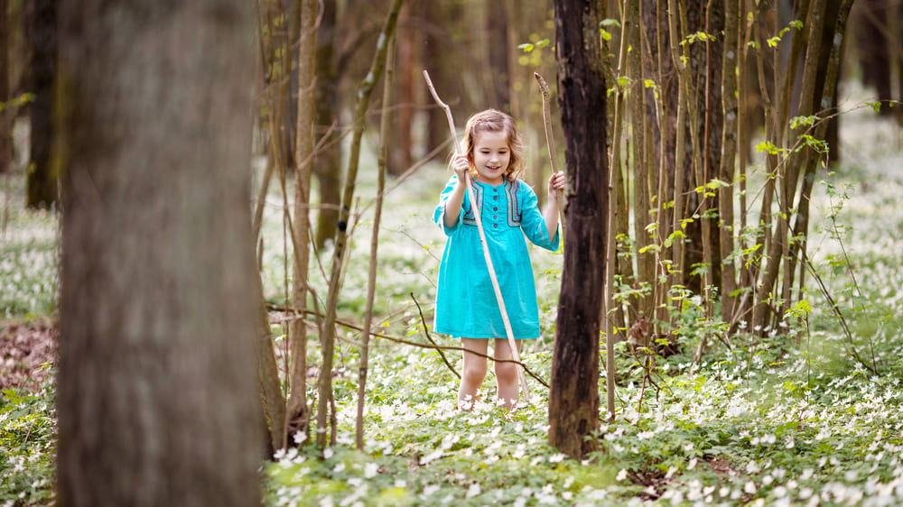 森で遊ぶ子供は免疫力が向上する