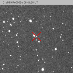 小惑星2020VT4の発見画像。