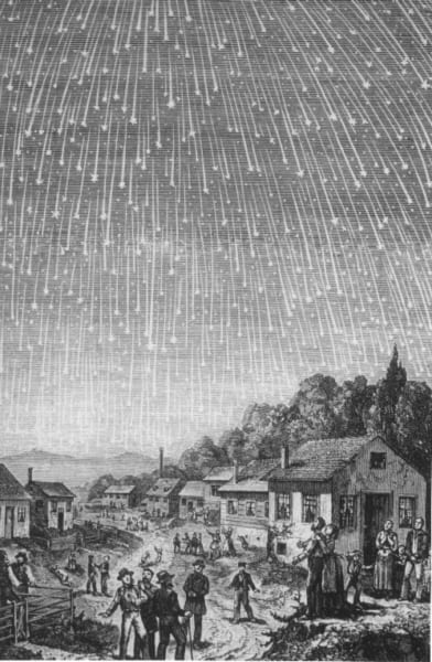 直接証言による1833年のしし座流星群の描写