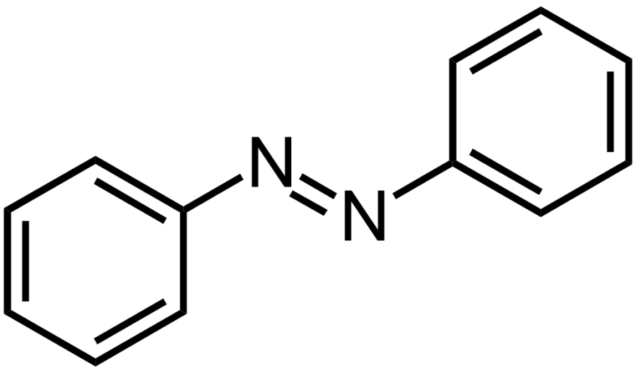 アゾベンゼンC12H10N2の構造式