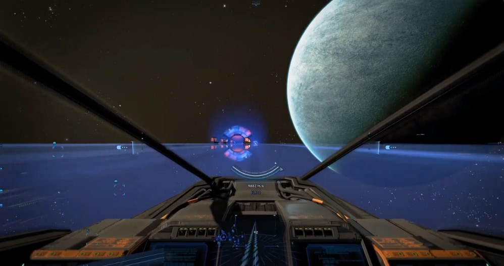 PCゲーム「X4: FOUNDATIONS」に登場するスペースハイウェイ。