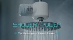 シャワーの水力だけで稼働する「シャワーパワー」