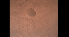 パーサヴィアランスの火星着陸の様子。