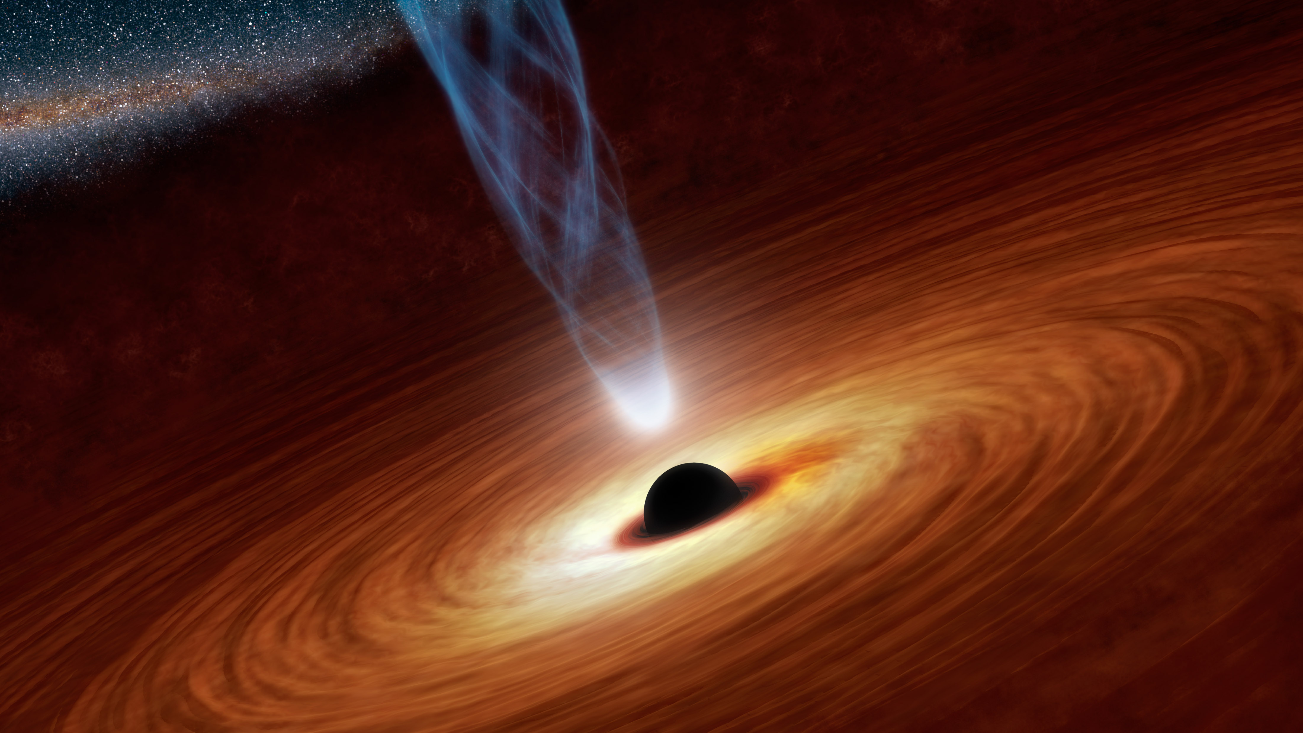 超大質量ブラックホールは超高熱の降着円盤に囲まれている。