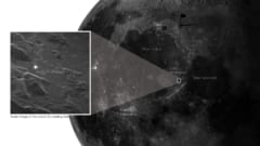 撮影された月面のポイント。ここはアポロ15号の着陸地点でもある。