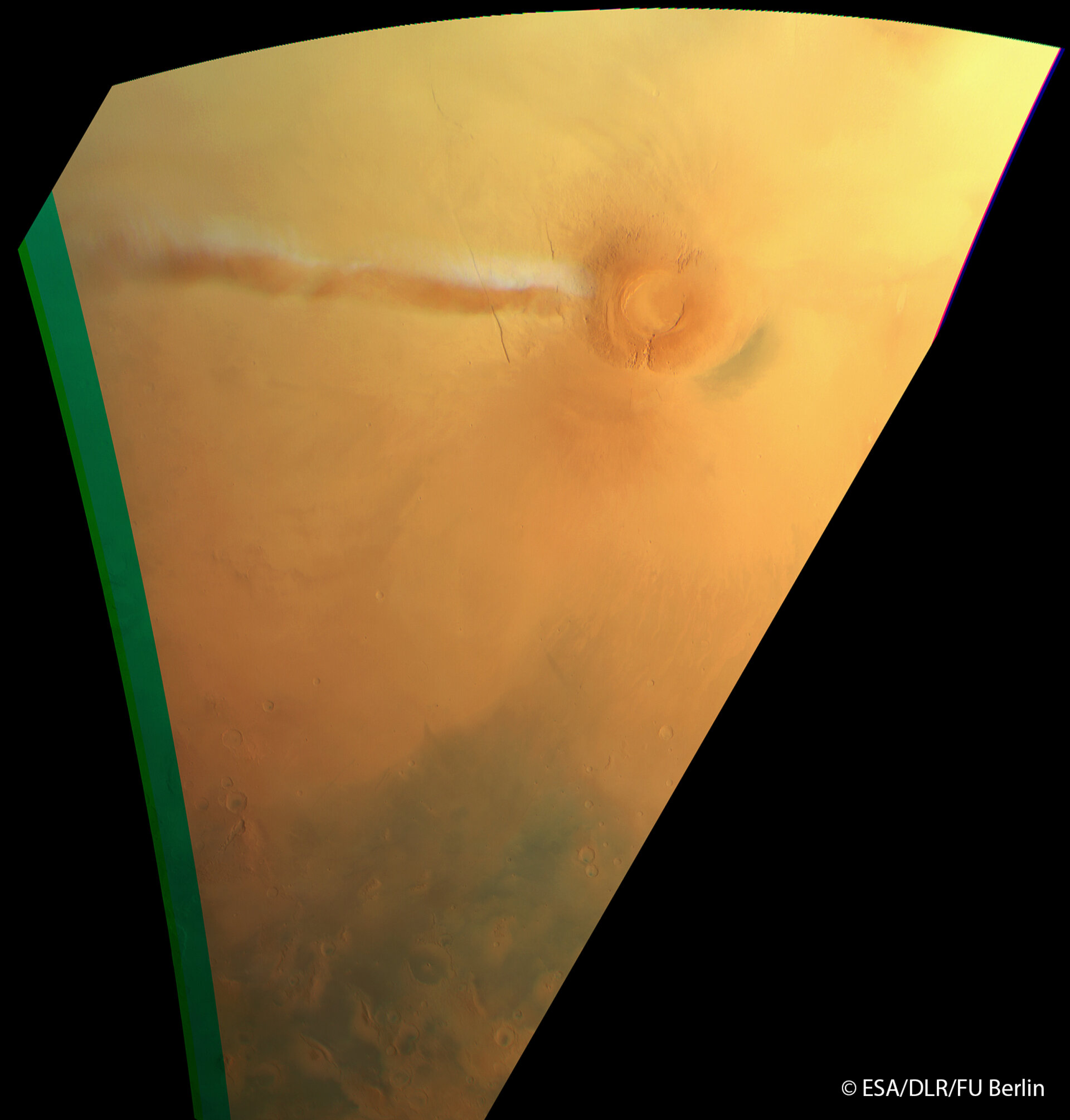 火星探査機マーズ・エクスプレスの撮影したAMEC。