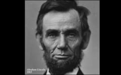 1863年に撮影されたリンカーン大統領