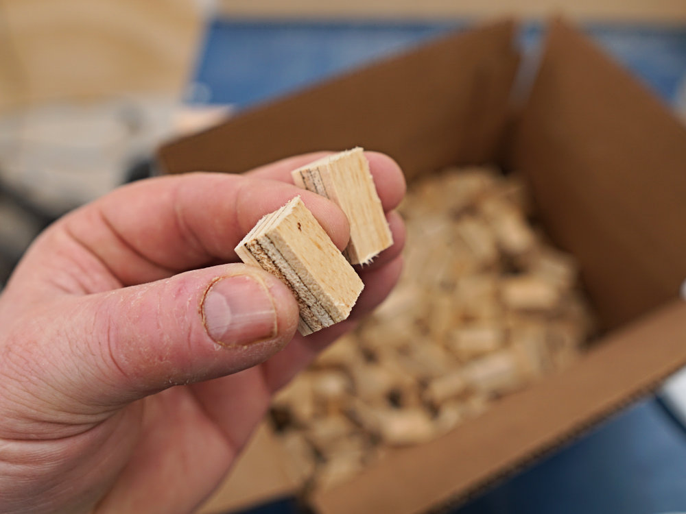 建設の材料となる木片