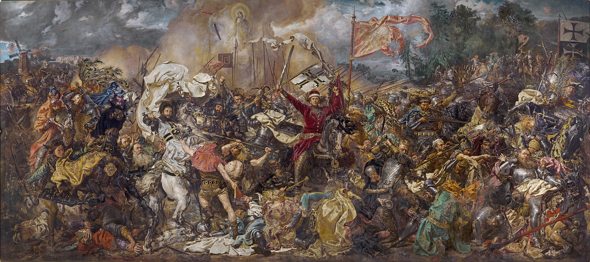 『グルンヴァルトの戦い』ヤン・マテイコ画 (1878年)