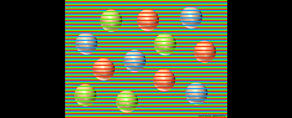 ボールは何色に見えますか？　実は全て同じ色です。