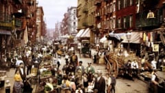 19世紀のニューヨークの市場