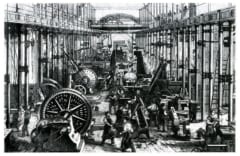 産業革命により機会化された工場