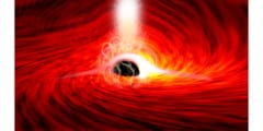 研究者はブラックホールの裏側のフレアを観測した