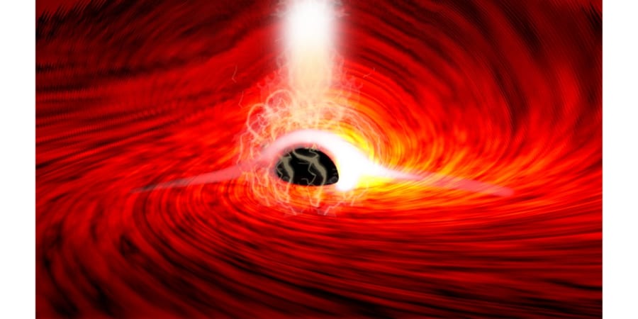 時空の歪み」でブラックホールの裏側の光が初めて観測される - ナゾロジー