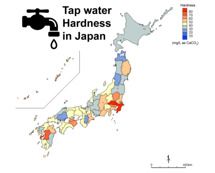 47都道府県の「水の硬さ」を一斉調査、もっとも水道水の硬度が高い県は？