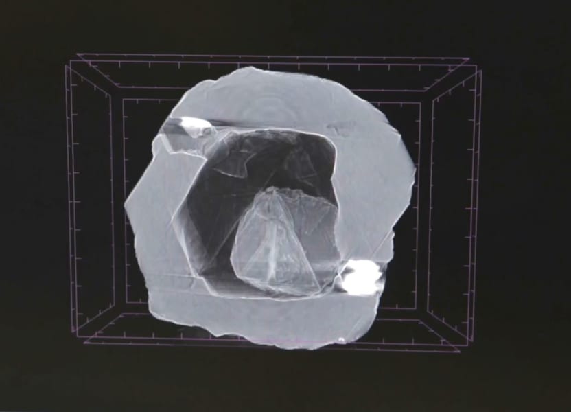 マトリョーシカ・ダイヤモンドのX線写真