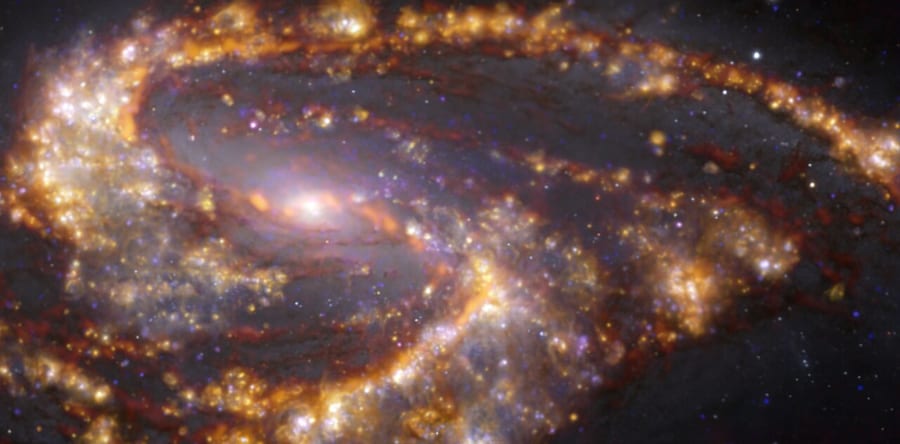 地球から約3,100光年の銀河NGC 3627