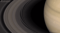 土星内部の振動は重力の乱れとなって土星のリングへと伝わっていく
