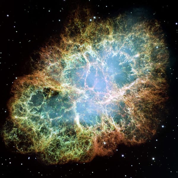 1054年世界中で1カ月に渡り昼間でも観測できたという超新星の残骸SN 1054