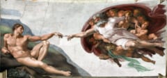 システィーナ礼拝堂の天井画『天地創造』に含まれる絵画の一つ『アダムの創造』
