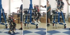 空を飛ぶ二足歩行ロボット