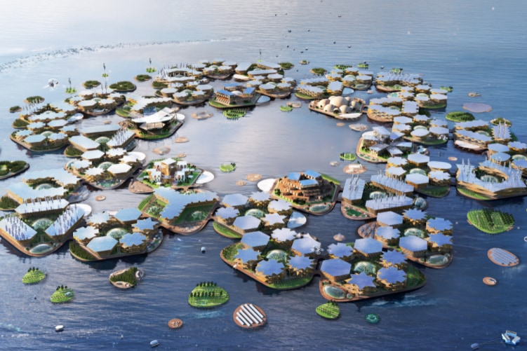 海に浮く不思議な都市、2025年に完成