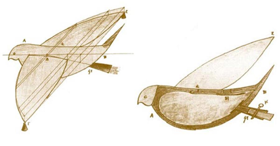 古代ギリシアで作られた人類初の飛行ロボ「空飛ぶハト」