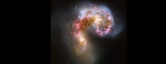 NASAハッブル宇宙望遠鏡が撮影した融合する銀河のこれまでで最も鮮明な画像
