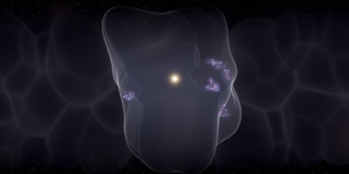 太陽系を取り巻く1,000光年の広い局所泡