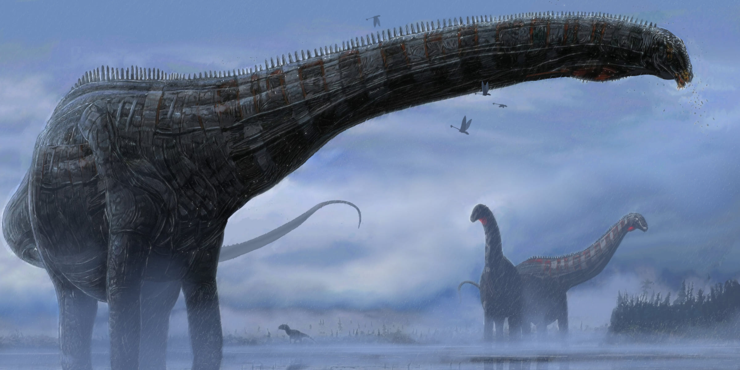 呼吸器感染症にかかった恐竜の化石を発見
