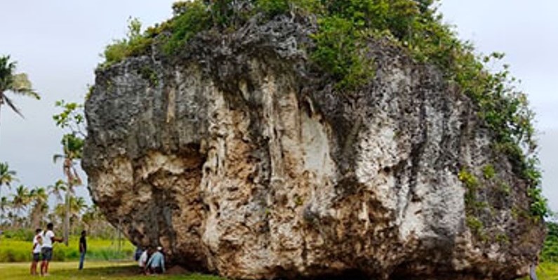 15世紀の津波が運んできたサンゴの巨大なブロック