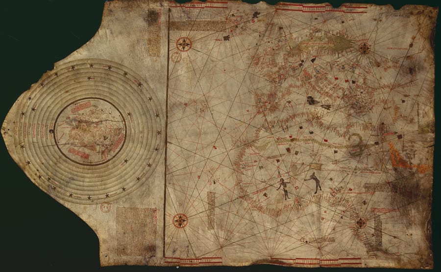 コロンブスが作成したとされる地図