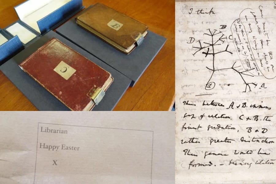 21年前に盗まれた”ダーウィンの2冊の研究ノート”が「X」を名乗る人物から返却される